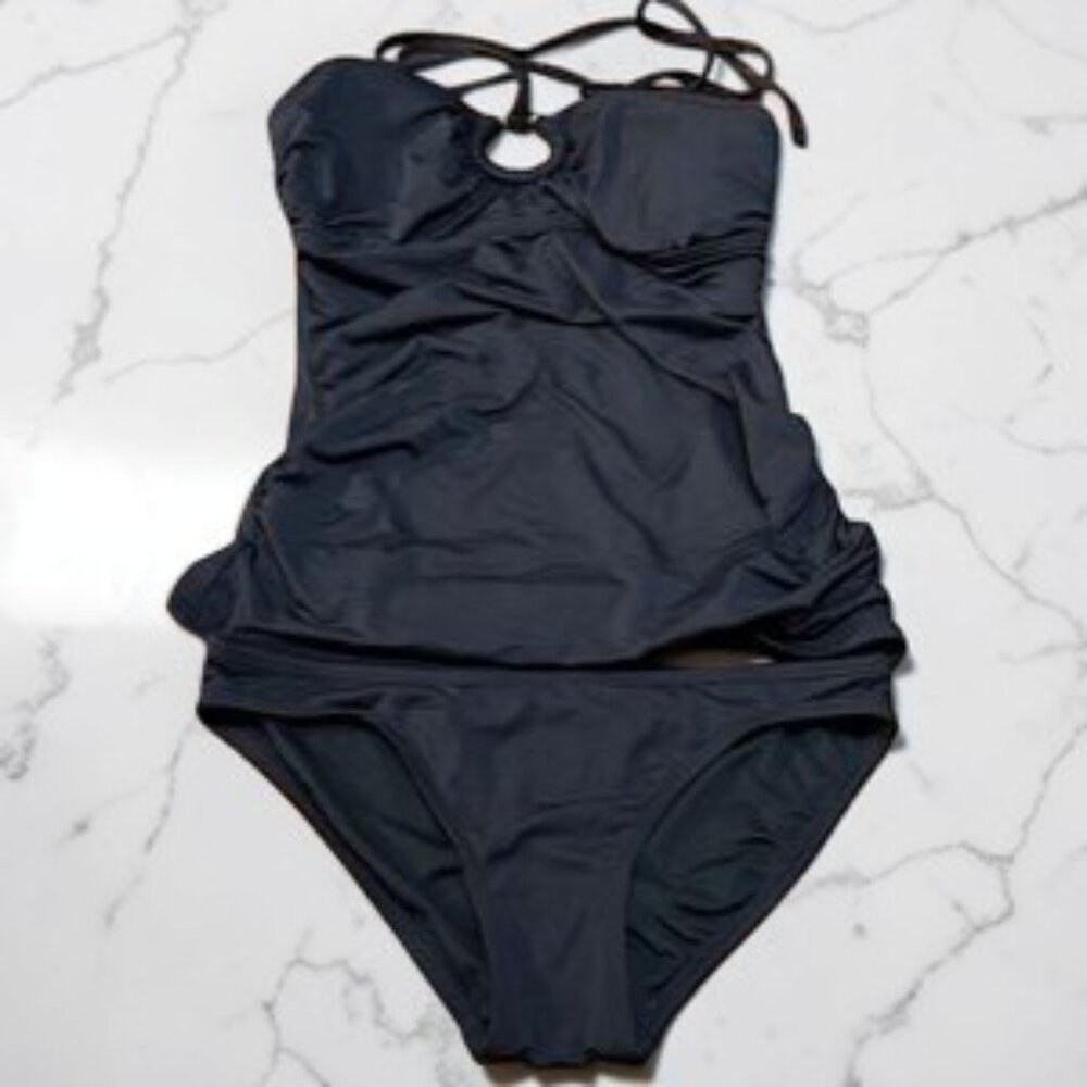 MICHAEL Michael Kors Black Tankini Swim Suit